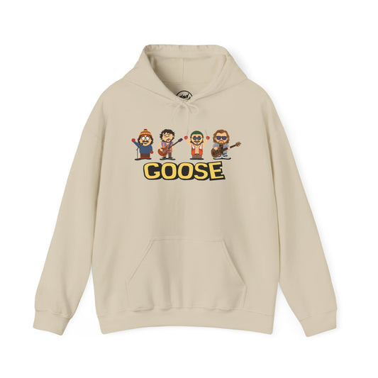 Goose band merch hoodie south park dad funk peter trever cotter rick
Beige hoodie