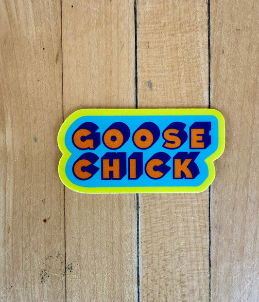 GOOSE CHICK (orange & blue)