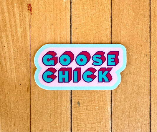 GOOSE CHICK (pink & blue)